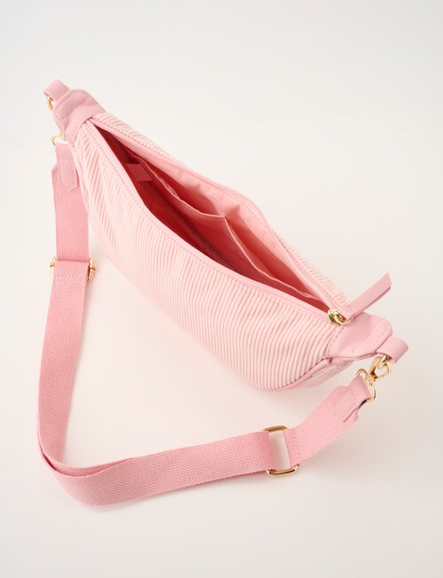 Zest Moon Cord Crossbody Bag, Pink product photo View 06 L