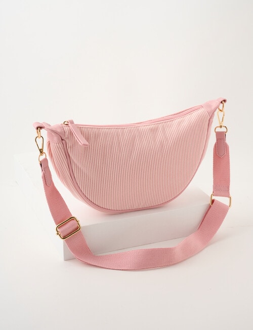 Zest Moon Cord Crossbody Bag, Pink product photo View 07 L