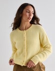 Mineral Aya Alpaca Blend Cardi, Buttercream product photo View 05 S