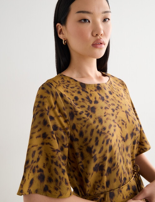State of play Chloe Bias Dress, Tortoiseshell Print product photo View 04 L