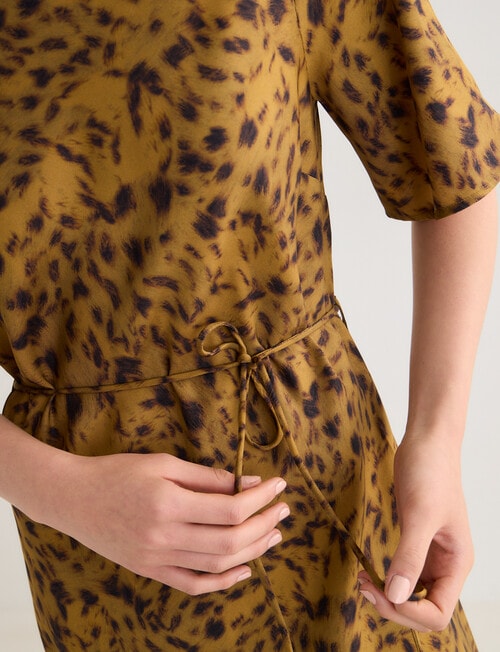 State of play Chloe Bias Dress, Tortoiseshell Print product photo View 05 L