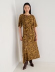 State of play Chloe Bias Dress, Tortoiseshell Print product photo View 07 S