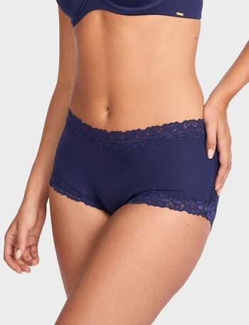 Jockey Parisienne Smooth Full Brief, Patriot Blue product photo