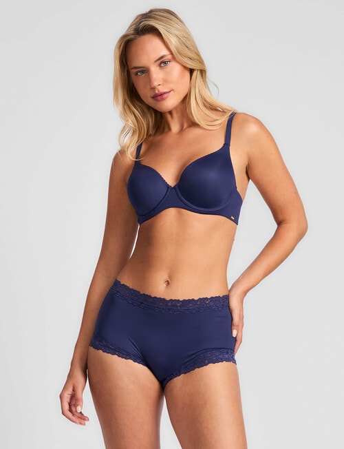 Jockey Parisienne Smooth Full Brief, Patriot Blue product photo View 03 L
