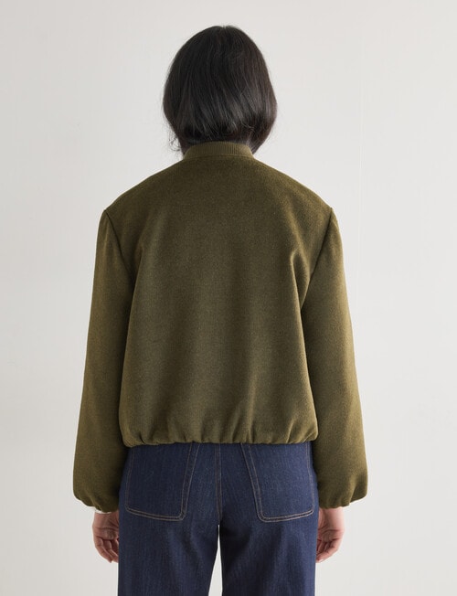 Whistle Bomber Jacket, Khaki product photo View 02 L