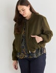 Whistle Bomber Jacket, Khaki product photo View 12 S