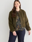 Whistle Bomber Jacket, Khaki product photo View 14 S