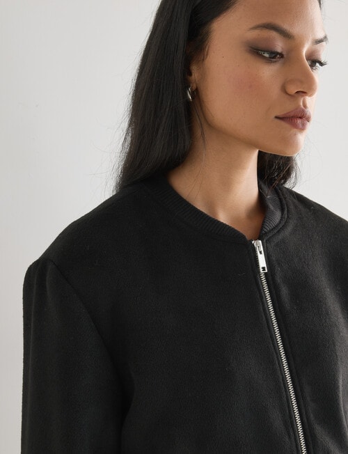 Whistle Bomber Jacket, Black product photo View 04 L
