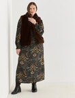 Whistle Faux Fur Gilet, Chocolate product photo View 13 S