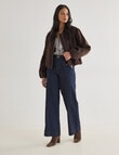 Whistle Bomber Jacket, Chocolate product photo View 03 S