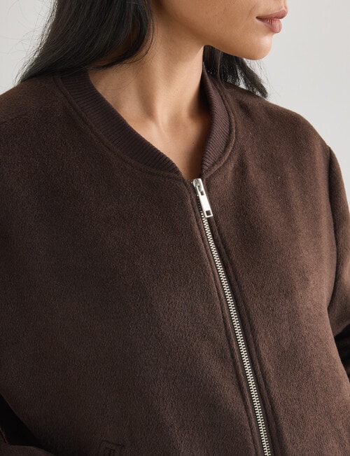 Whistle Bomber Jacket, Chocolate product photo View 04 L