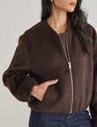 Whistle Bomber Jacket, Chocolate product photo View 05 S