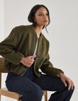 Whistle Bomber Jacket, Khaki product photo