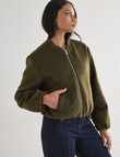 Whistle Bomber Jacket, Khaki product photo View 05 S