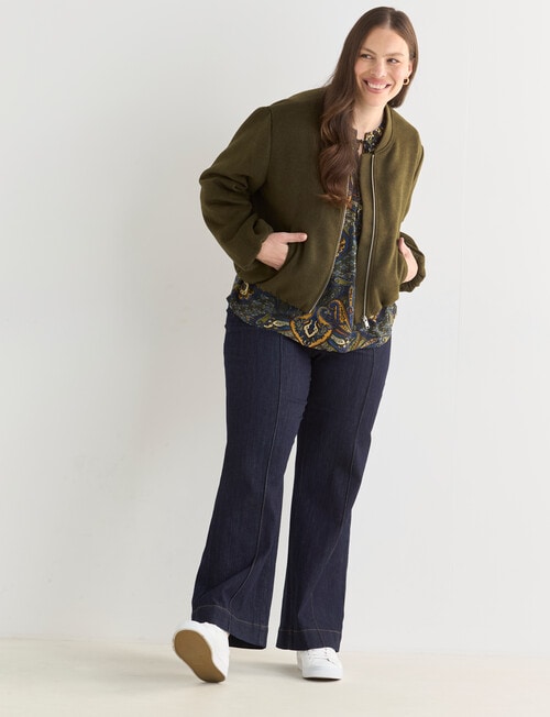 Whistle Bomber Jacket, Khaki product photo View 13 L