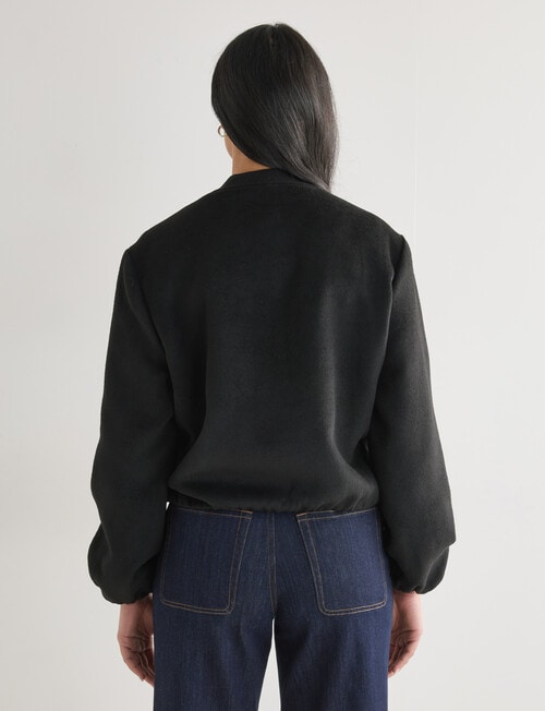 Whistle Bomber Jacket, Black product photo View 02 L