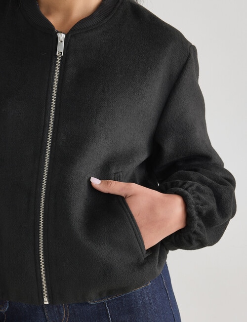 Whistle Bomber Jacket, Black product photo View 05 L