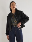 Whistle Bomber Jacket, Black product photo View 06 S