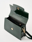 Boston + Bailey Textured Patent Crossbody Bag, Emerald product photo View 06 S