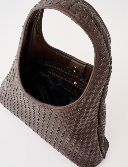 Whistle Weave Shopper Bag, Espresso product photo View 06 L