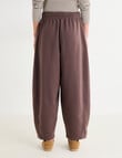 Zest Lounge Brushed Barrel Leg Pant, Chocolate product photo View 03 S