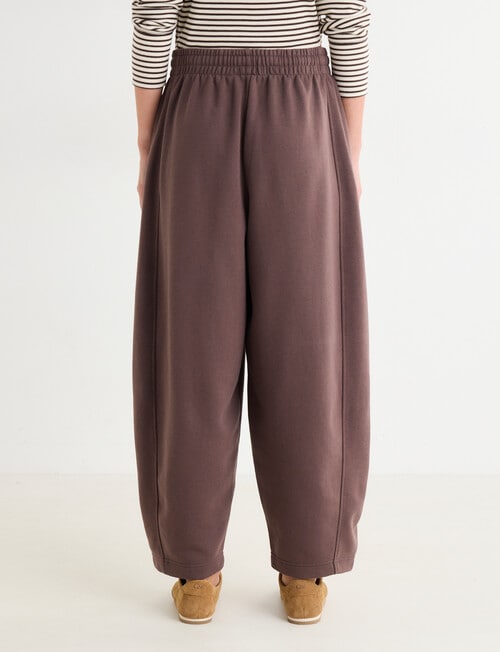 Zest Lounge Brushed Barrel Leg Pant, Chocolate product photo View 03 L