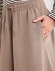 Zest Lounge Brushed Barrel Leg Pant, Taupe product photo View 04 S