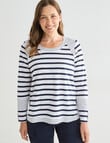 Line 7 Recover Top, Navy & White product photo