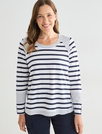 Line 7 Recover Top, Navy & White product photo