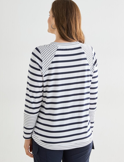 Line 7 Recover Top, Navy & White product photo View 02 L
