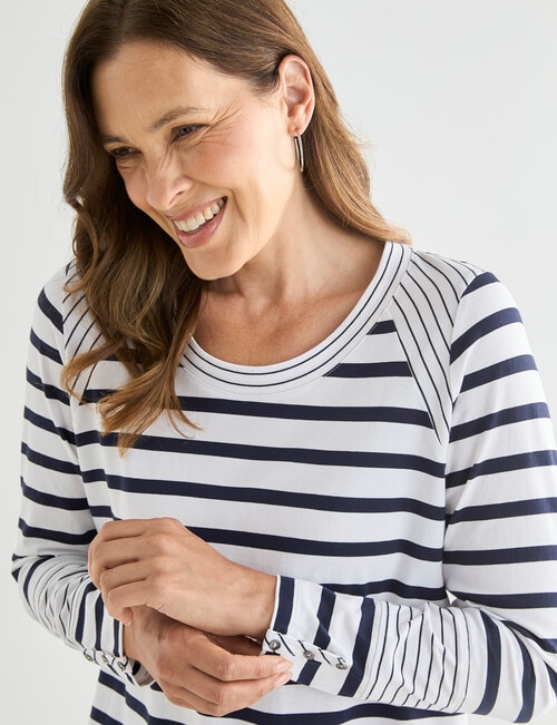 Line 7 Recover Top, Navy & White product photo View 04 L