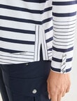 Line 7 Recover Top, Navy & White product photo View 05 S