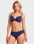 Jockey Parisienne Smooth Bikini Brief, Patriot Blue product photo View 03 S