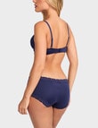 Jockey Parisienne Smooth Boyleg Brief, Patriot Blue product photo View 02 S