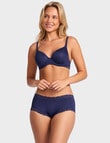 Jockey Parisienne Smooth Boyleg Brief, Patriot Blue product photo View 03 S