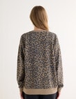 Denim Republic Leopard Print Sweatshirt, product photo View 02 S