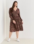 Whistle Ditsy Floral Tea Dress, Shorter Length, Floral Black product photo View 13 S