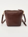 Boston + Bailey Vintage Crossbody Bag, Brown product photo View 02 S