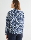 Line 7 Zephyr Knit Jacket, Blue Pattern product photo View 02 S