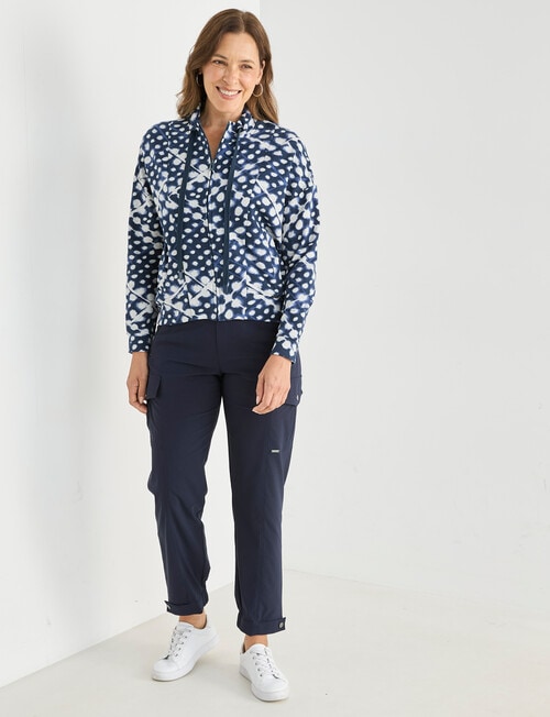 Line 7 Zephyr Knit Jacket, Blue Pattern product photo View 03 L