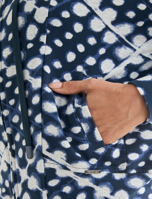 Line 7 Zephyr Knit Jacket, Blue Pattern product photo View 06 L