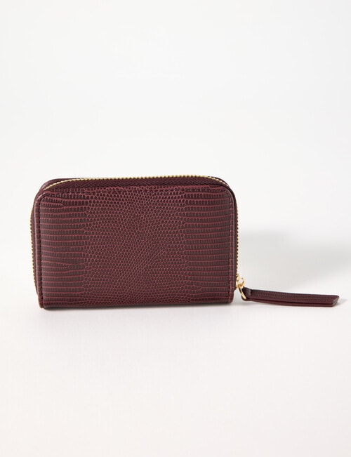 Boston + Bailey Texture Wallet, Burgundy product photo View 03 L