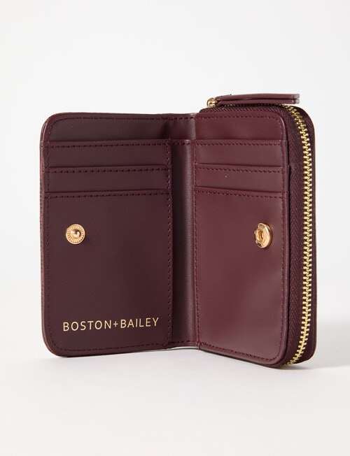 Boston + Bailey Texture Wallet, Burgundy product photo View 05 L