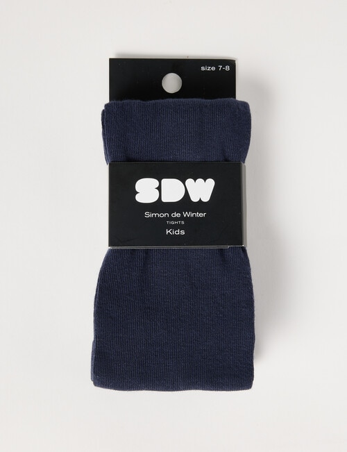 Simon De Winter Cotton Tights Navy product photo View 02 L