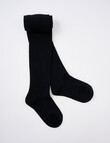 Simon De Winter Merino Wool Blend Tight, Black product photo