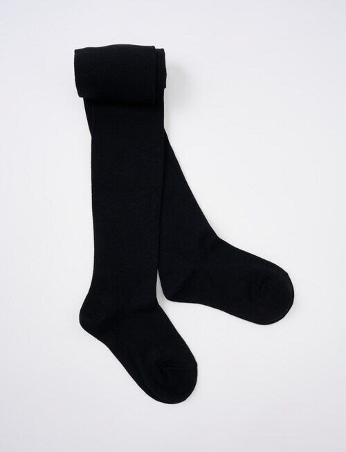 Simon De Winter Merino Wool Blend Tight, Black product photo