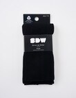 Simon De Winter Merino Wool Blend Tight, Black product photo View 02 S