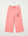 Mac & Ellie Popcorn Wide Leg Trackpant, Coral product photo