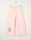 Mac & Ellie Gelato Club Wide Leg Trackpant, Light Pink product photo
