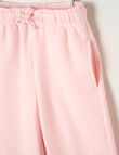 Mac & Ellie Gelato Club Wide Leg Trackpant, Light Pink product photo View 03 S